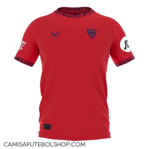 Camisa de time de futebol Sevilla Replicas 2º Equipamento 2024-25 Manga Curta